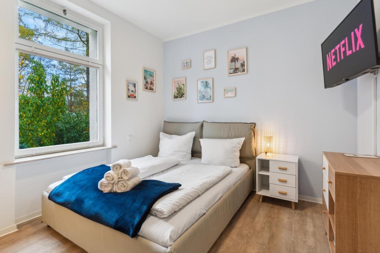 Vorstadtoase - 2 Personen - Eichwalde, Naehe Ber - Queensize-Bett, Netflix, Parken Eksteriør bilde